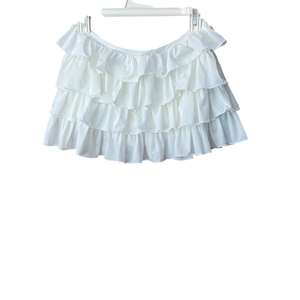 Out From Under Cammy Ruffle Trim Micro Skort NWT XL Cloud Dancer - Picture 3 of 5
